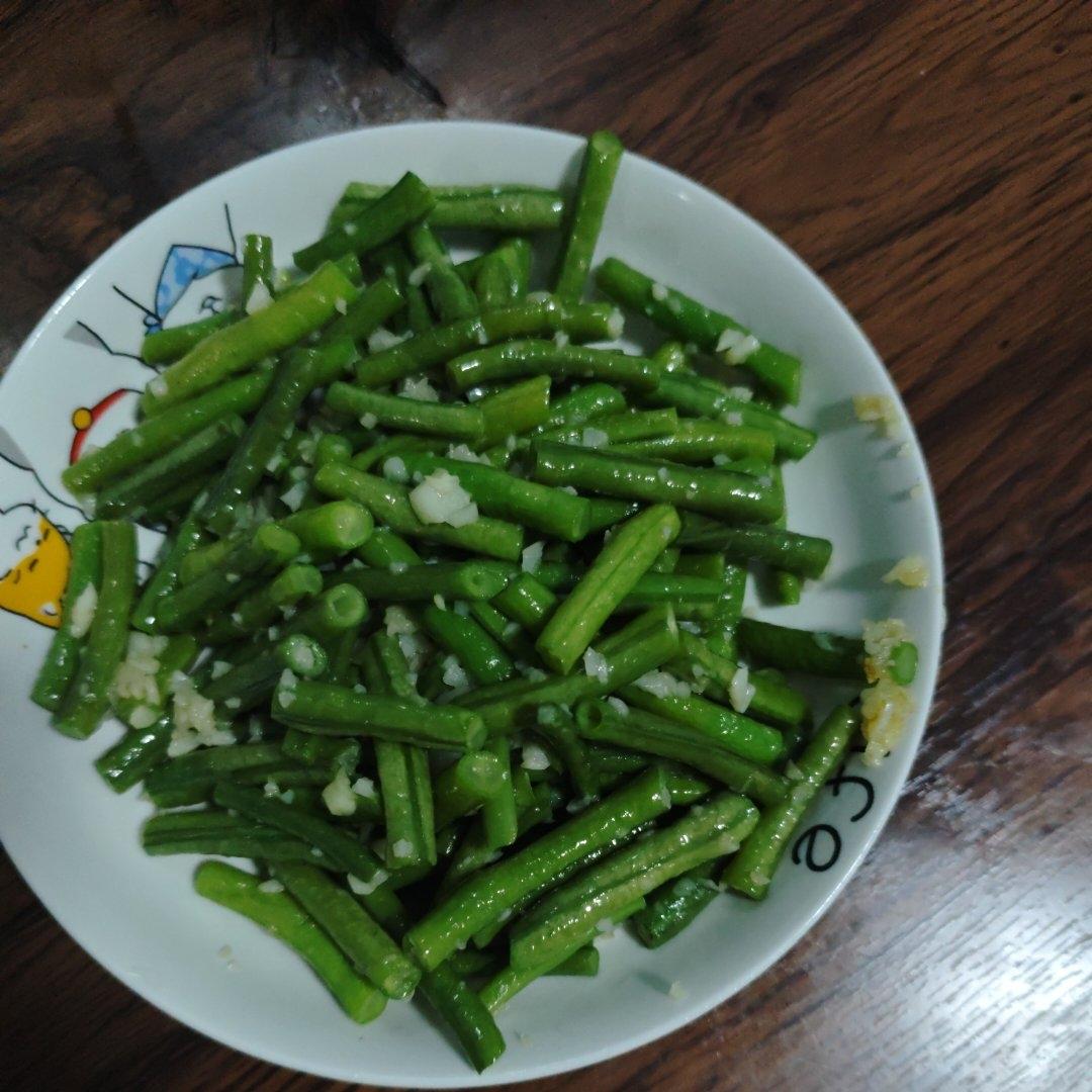 健康少油蒜泥拌长豆（豇豆）
