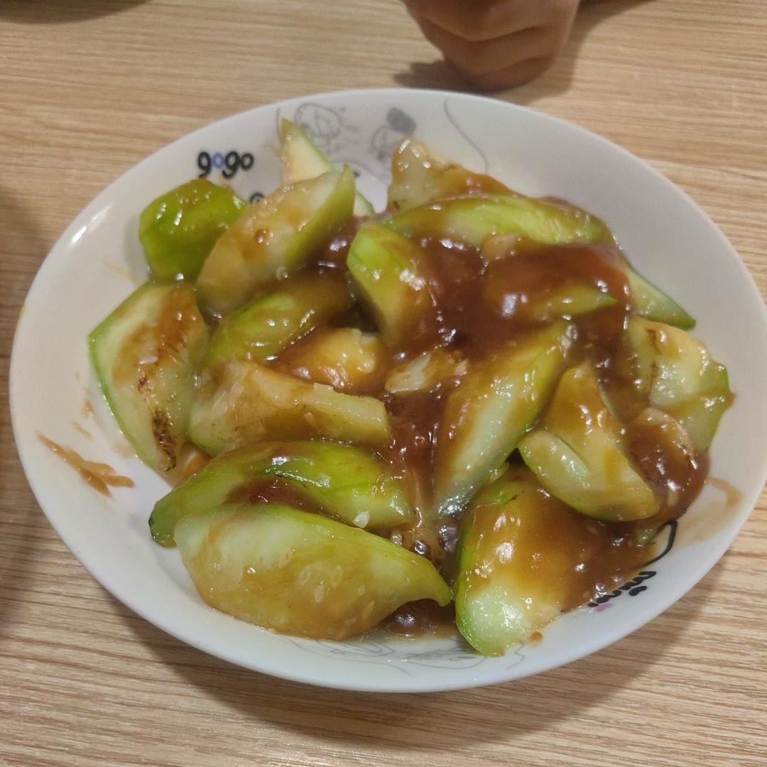 蚝油丝瓜，脆、甜、嫩！