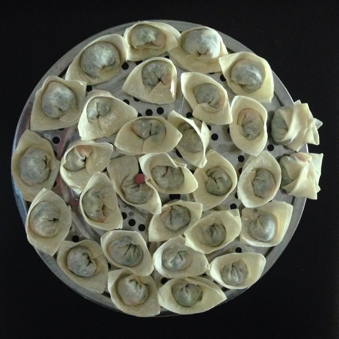 元宝馄饨的包法