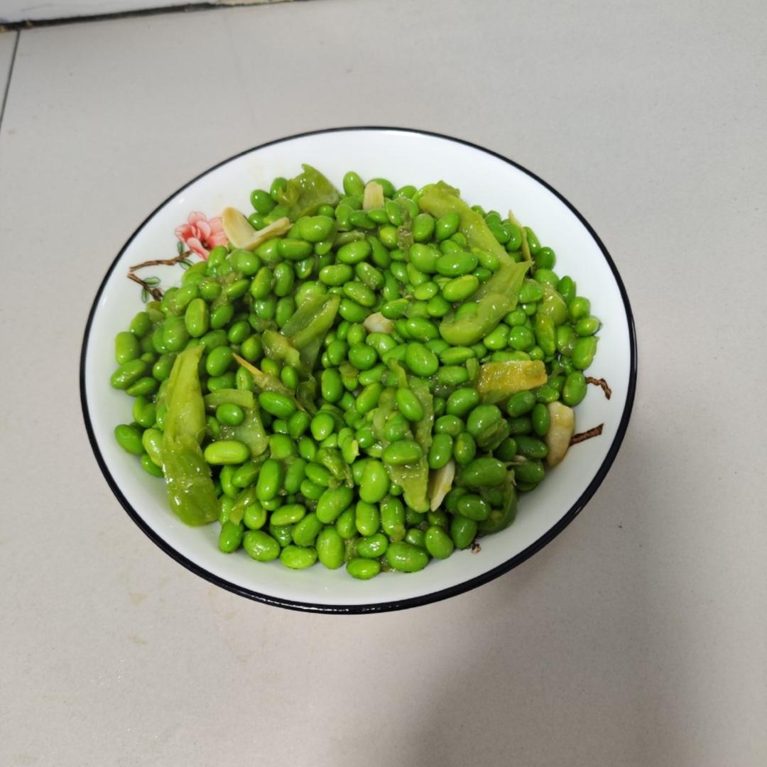 清炒毛豆
