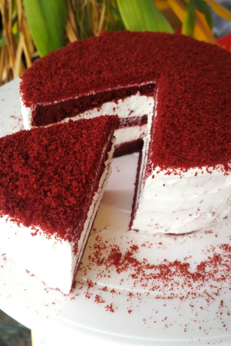 手机用户8044_0bu1做的8寸红丝绒蛋糕