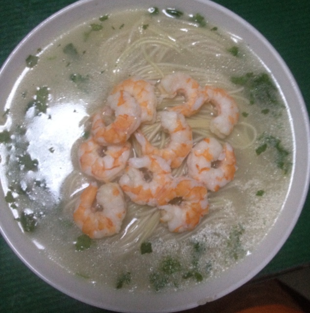 鲜虾汤面