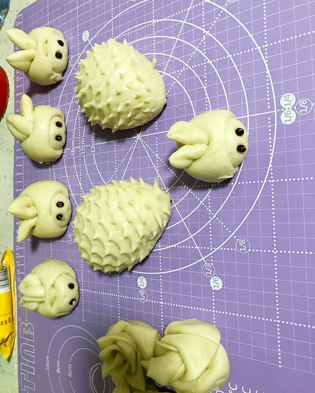 南瓜刺猬馒头