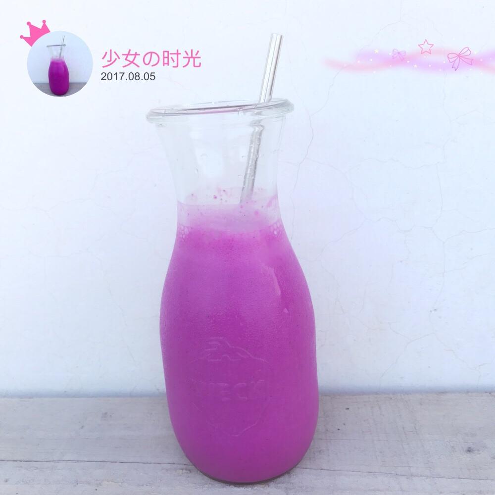 红心火龙果燕麦牛奶