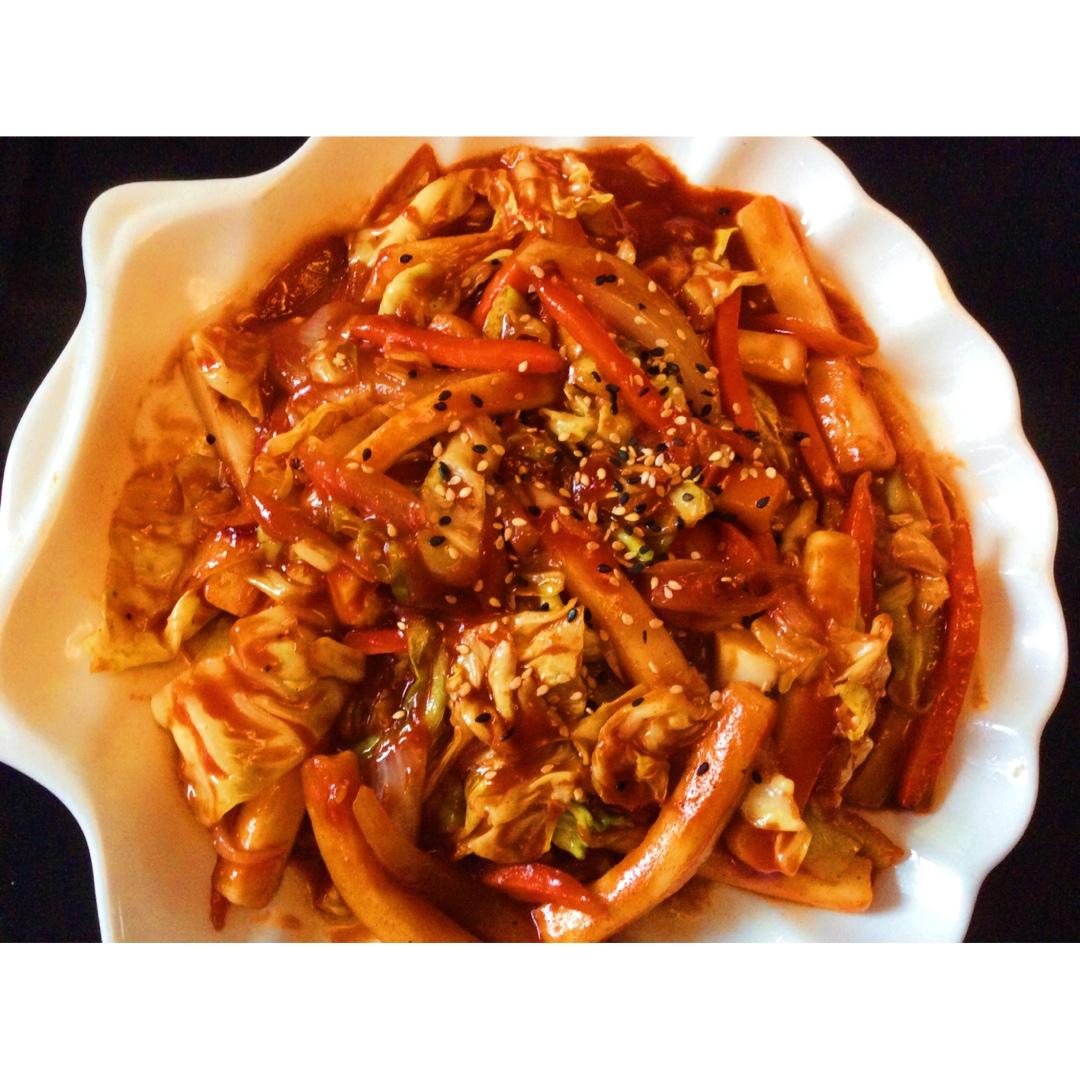 韩式辣炒年糕（or网红芝士套路之芝心年糕）