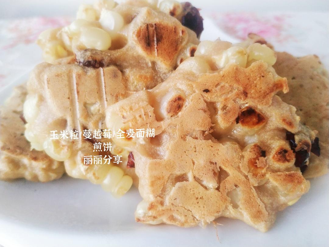 无油玉米粒煎饼的做法