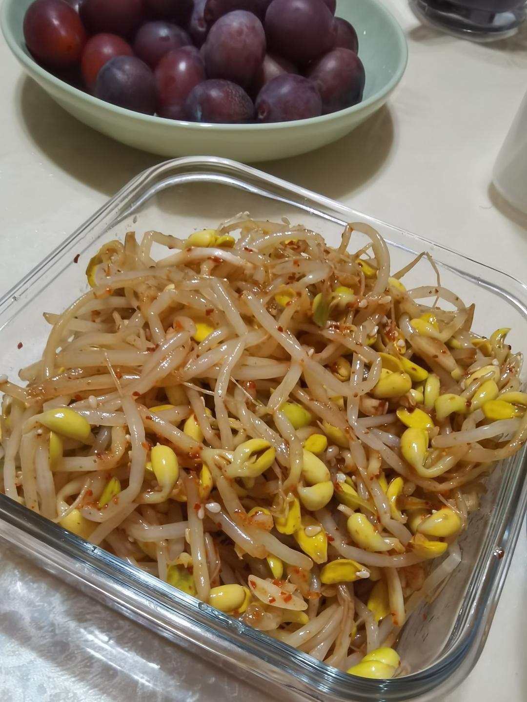 韩式拌黄豆芽