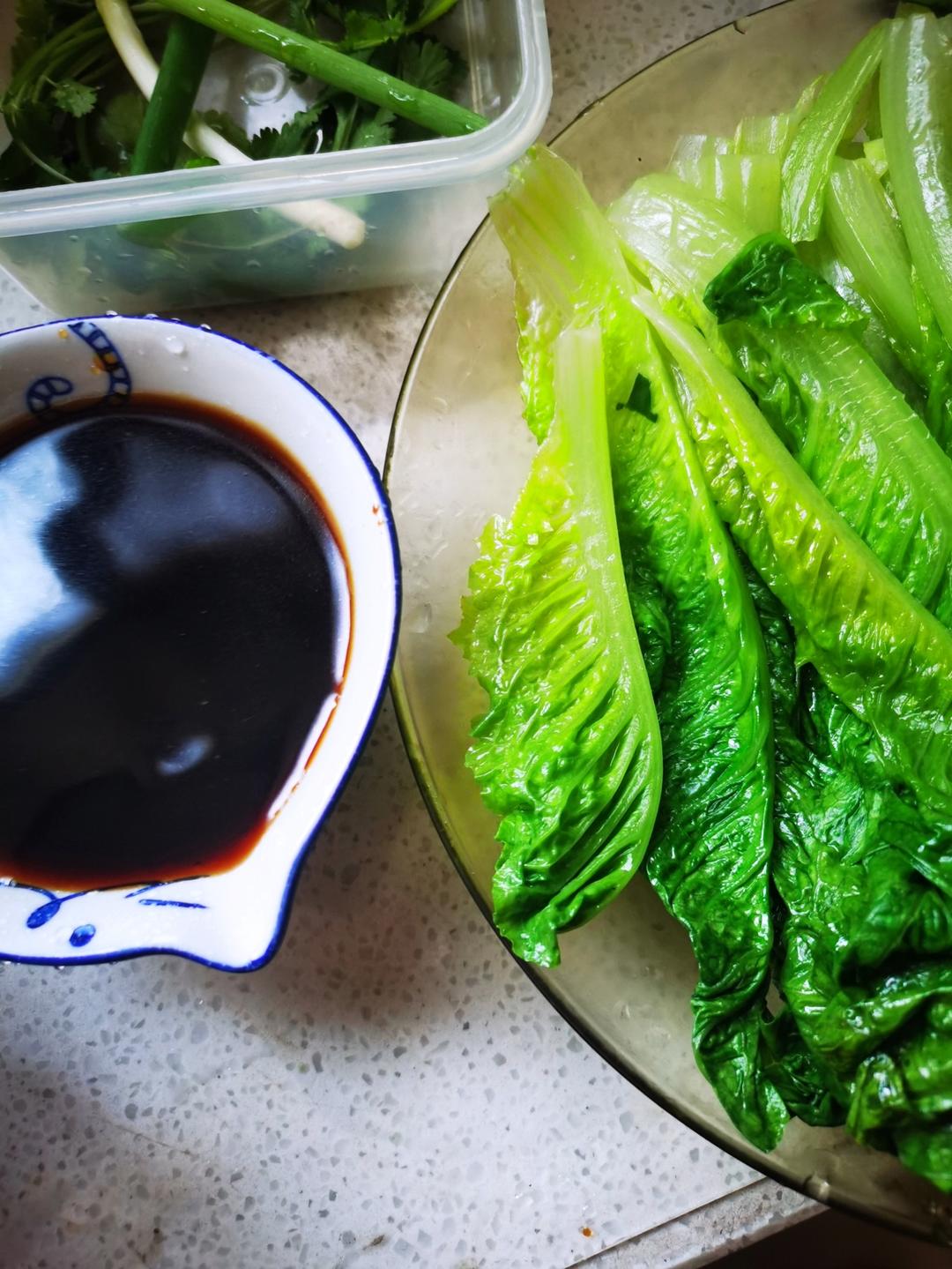 堪比饭店的白灼罗马生菜