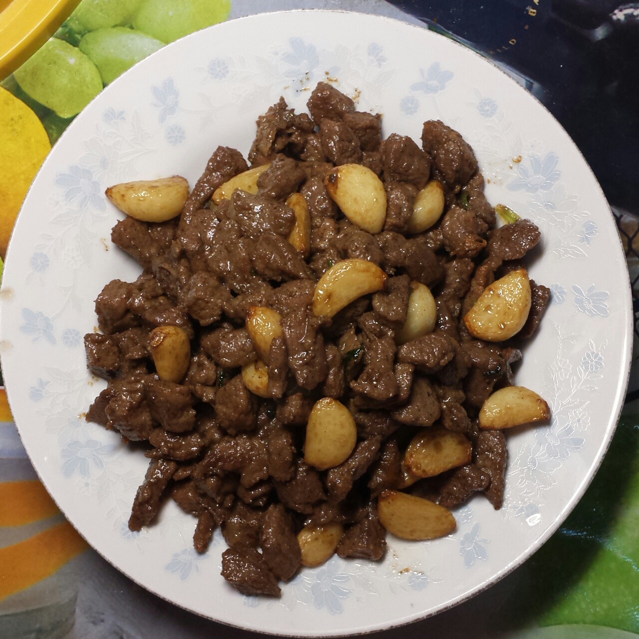 黑蒜子牛肉粒