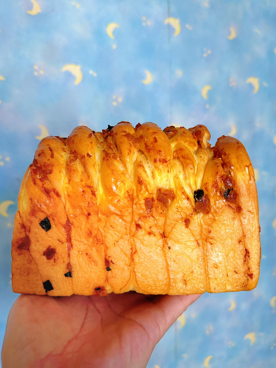 咸蛋黄肉松吐司｜超好吃｜超满足