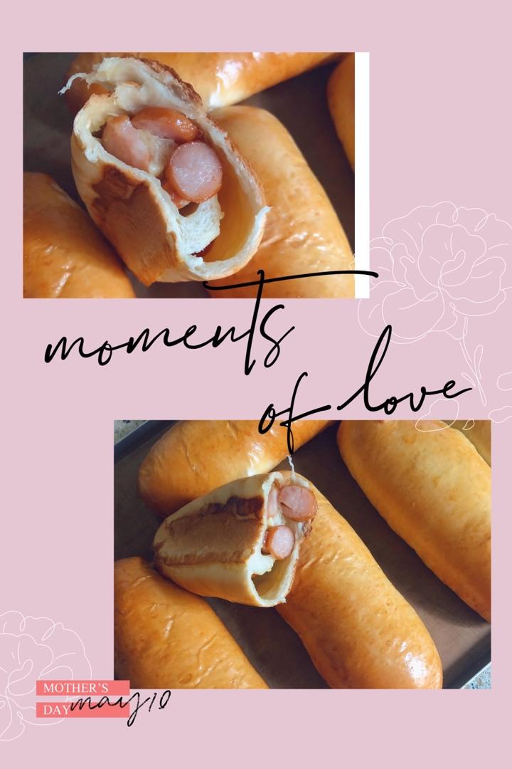 香肠（培根）芝士面包-老面版