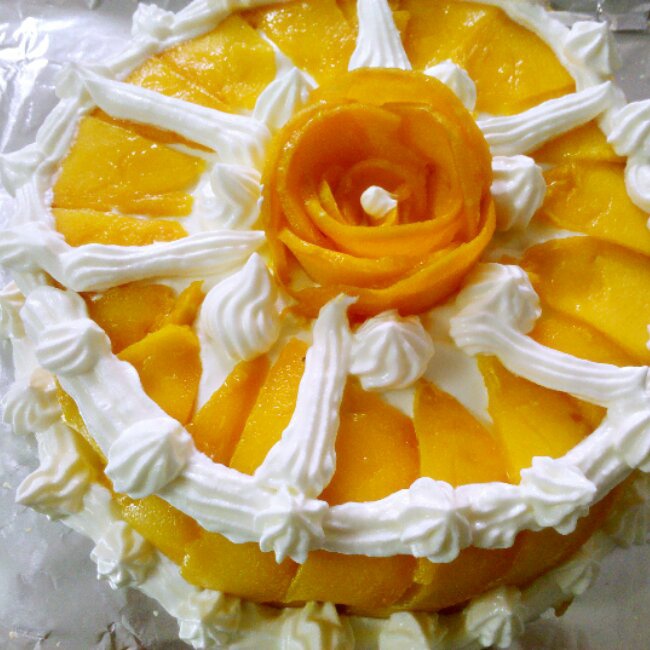 芒果可可奶油蛋糕