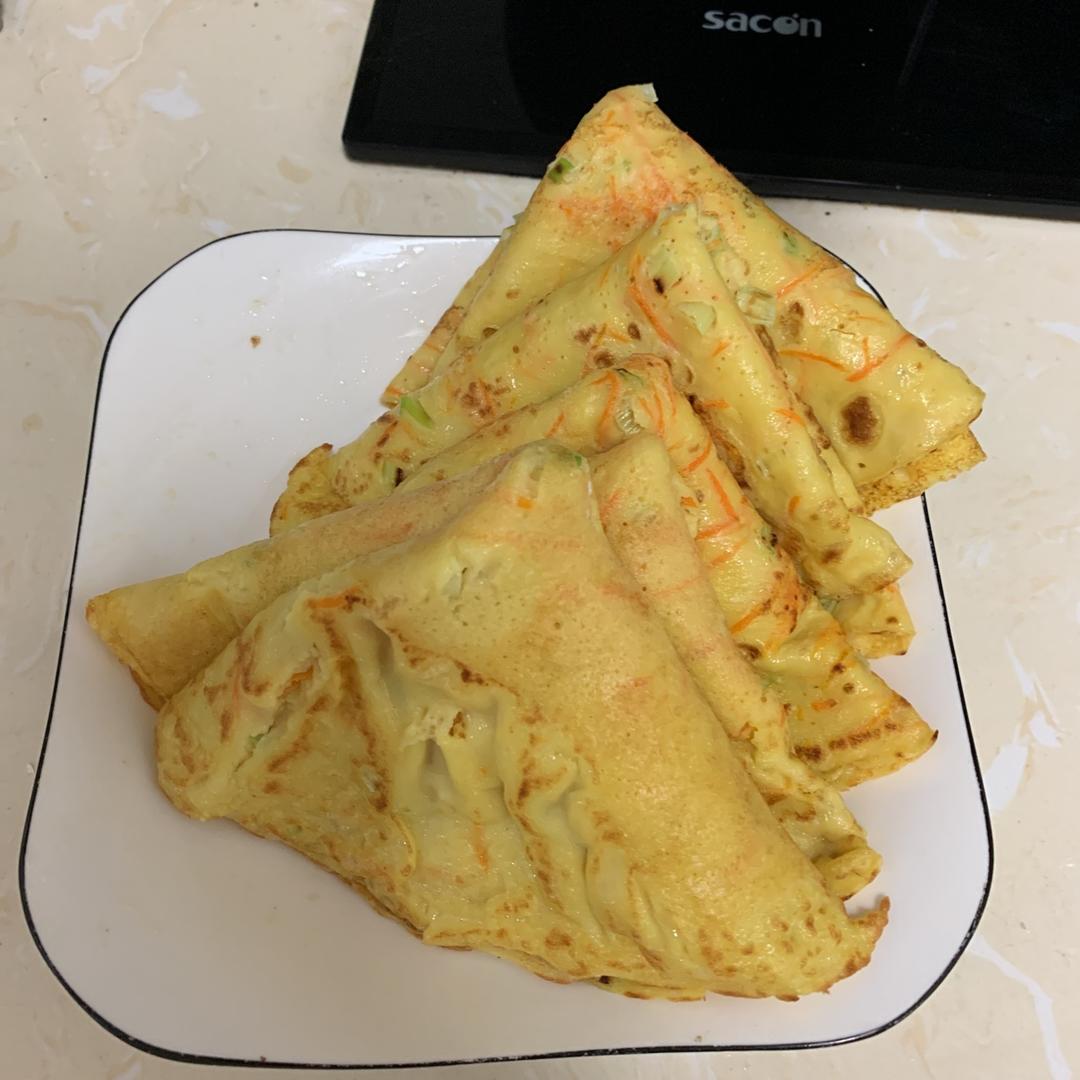 葱花摊鸡蛋饼