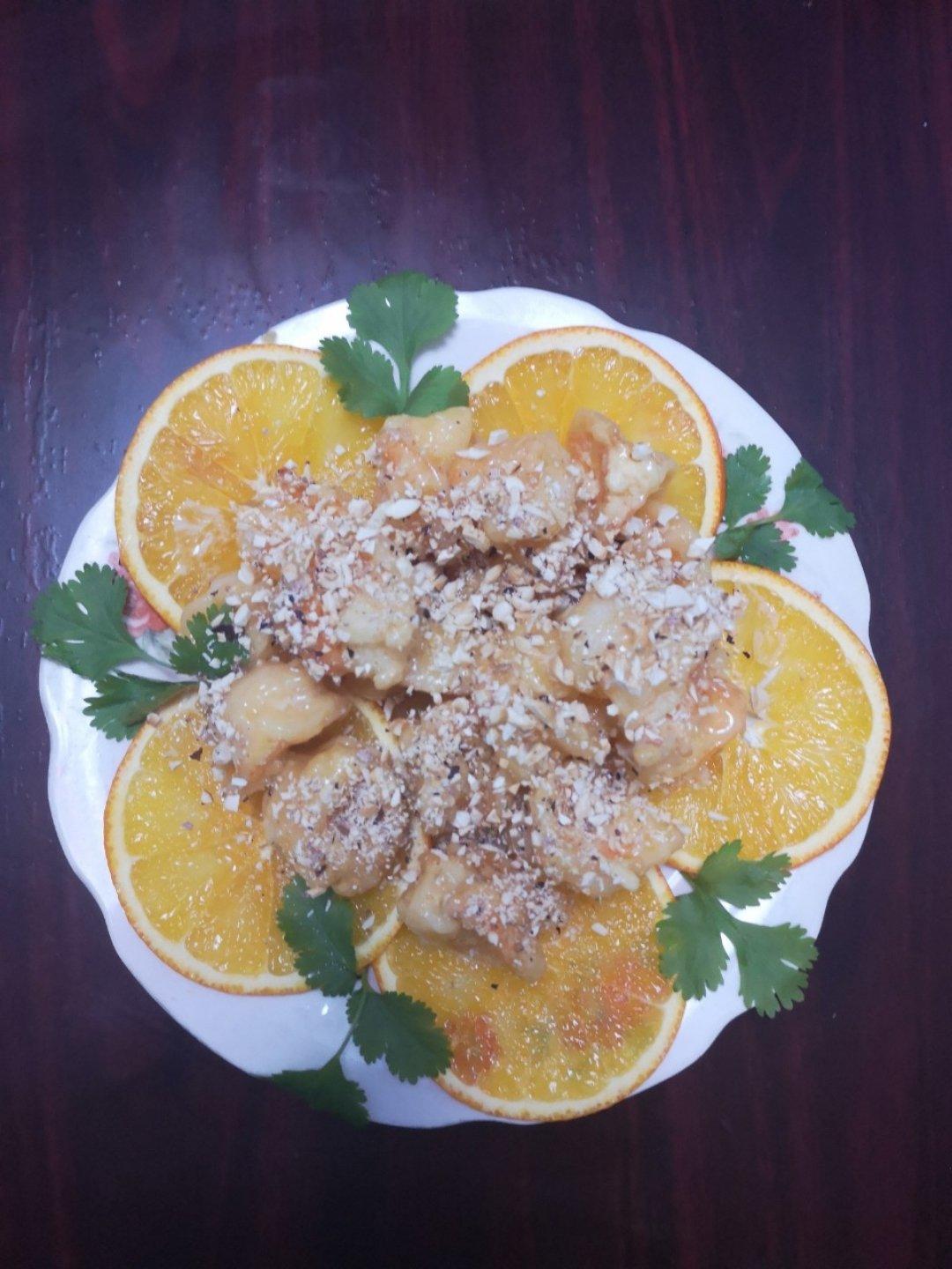 欢喜做年菜：鲜橙腰果沙拉酥虾