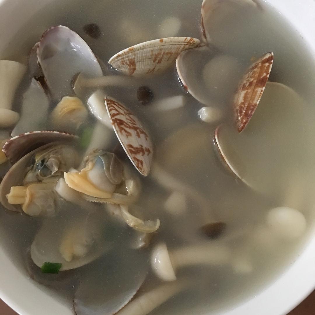 蛤蜊菌菇汤