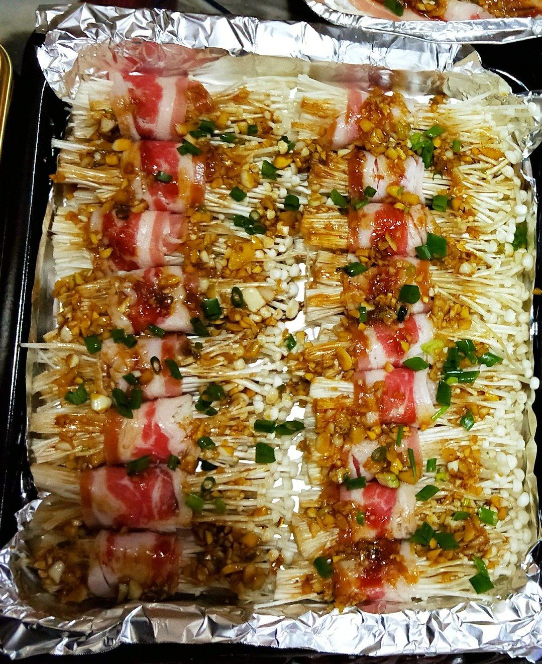 蒜蓉烤金针菇（烤箱版）