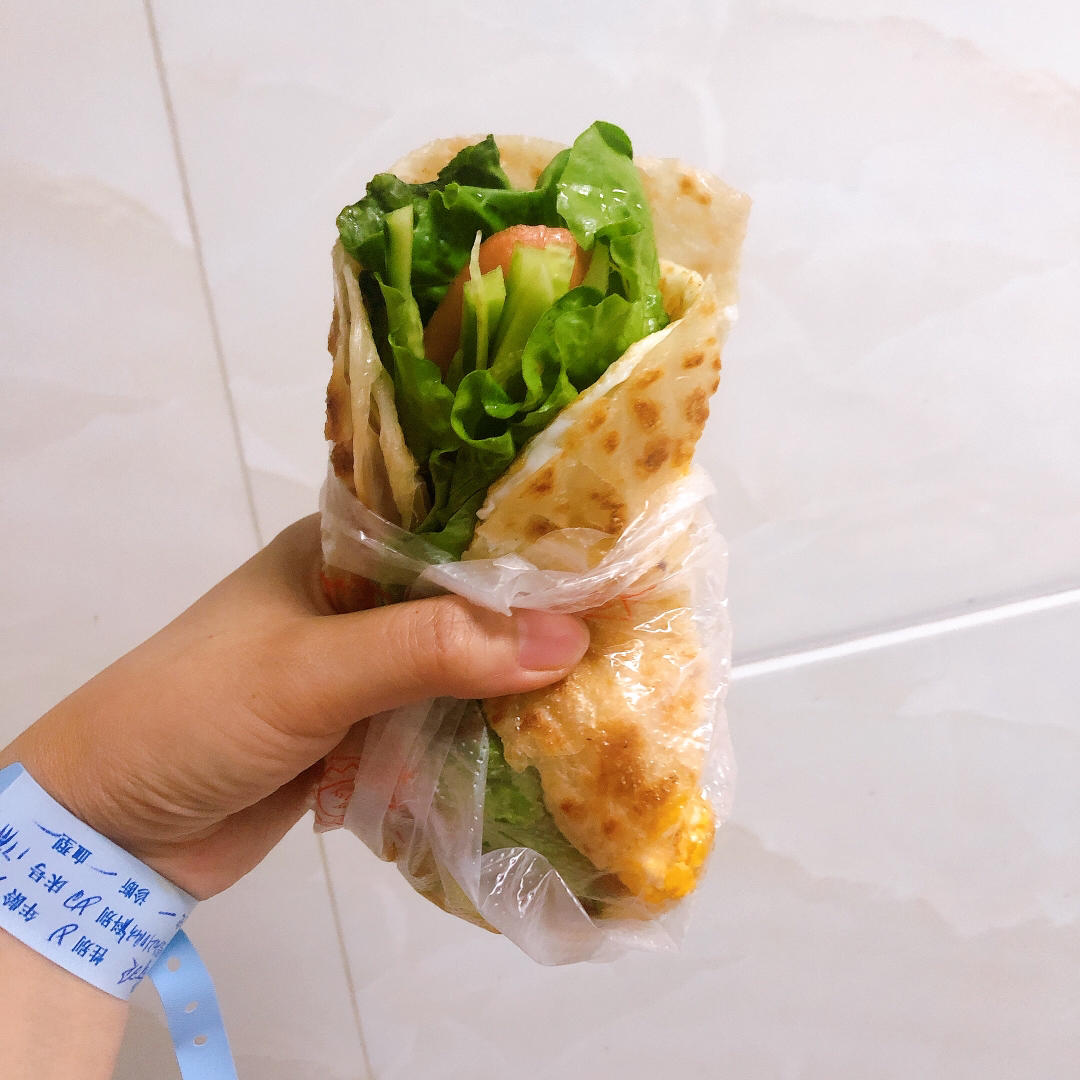 花样手抓饼.火腿鸡蛋版🌮