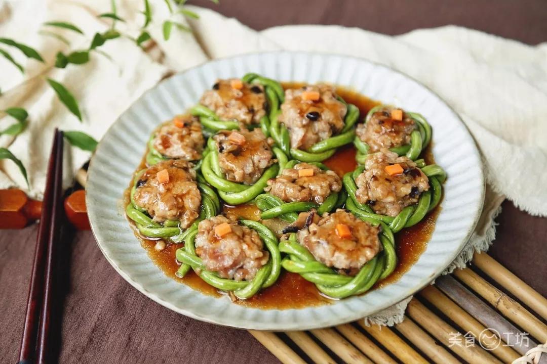 花式酿豇豆的做法