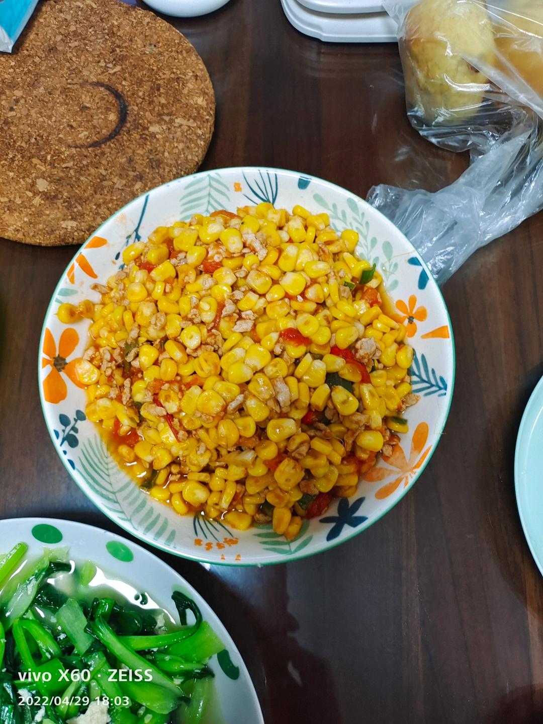 玉米炒肉末【超级下饭的快手家常菜】