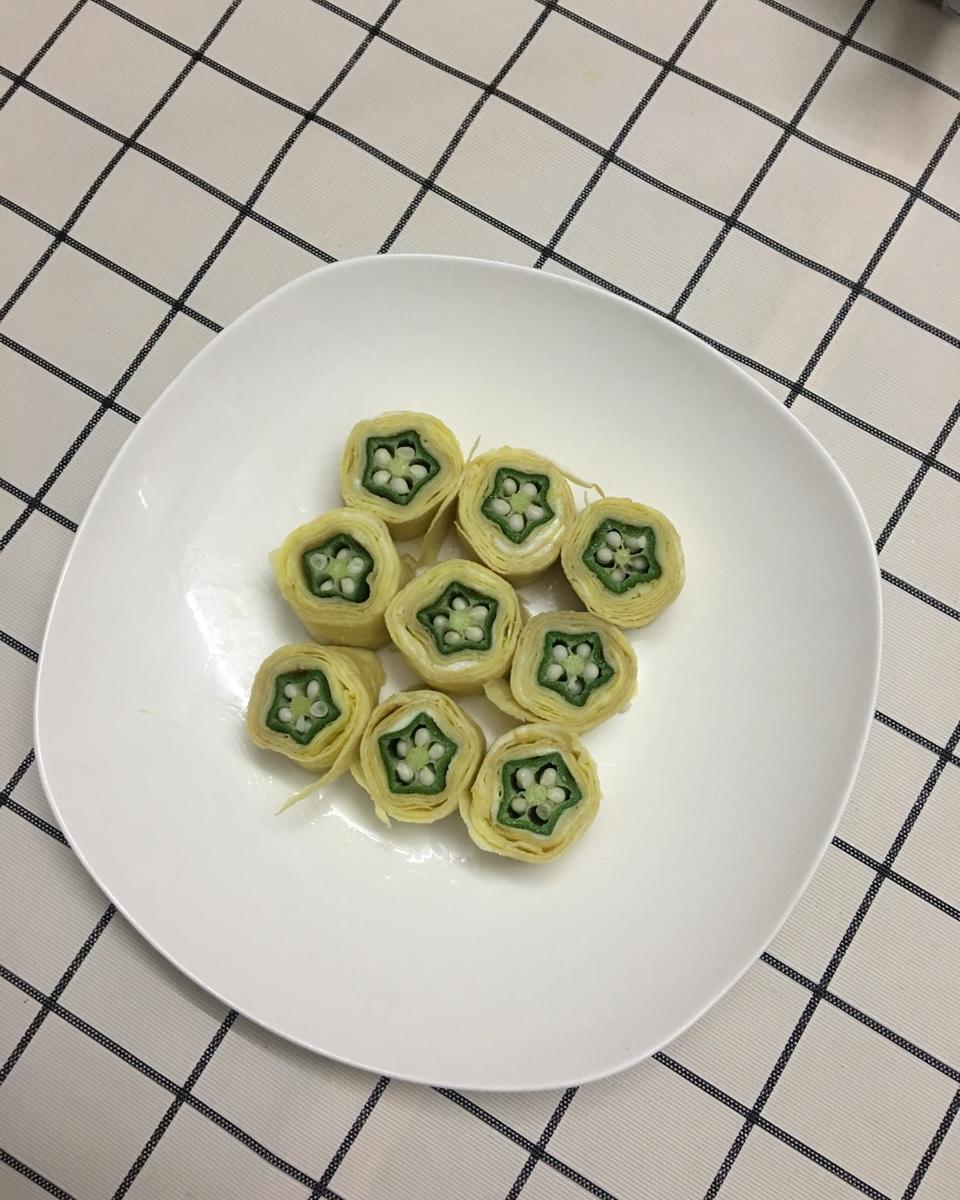 秋葵厚蛋烧