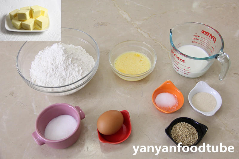 纯奶手撕吐司的做法 步骤1