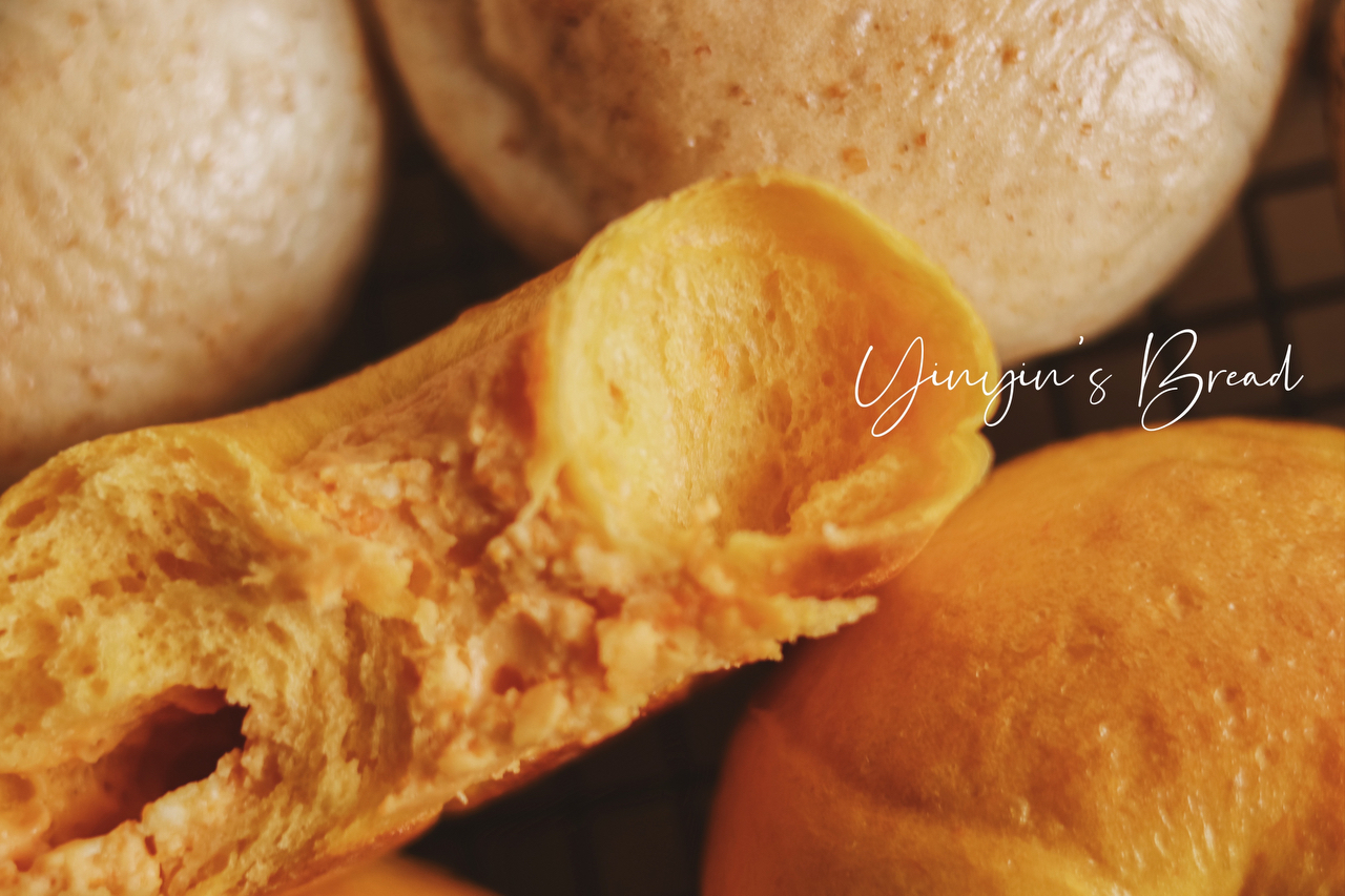 椰香南瓜乳酪贝果🎃属于秋天的暖色贝果