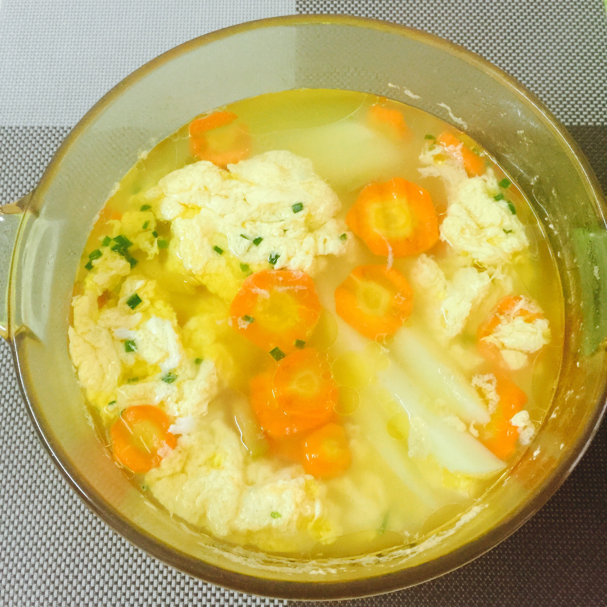 土豆丝榨菜丝蛋汤