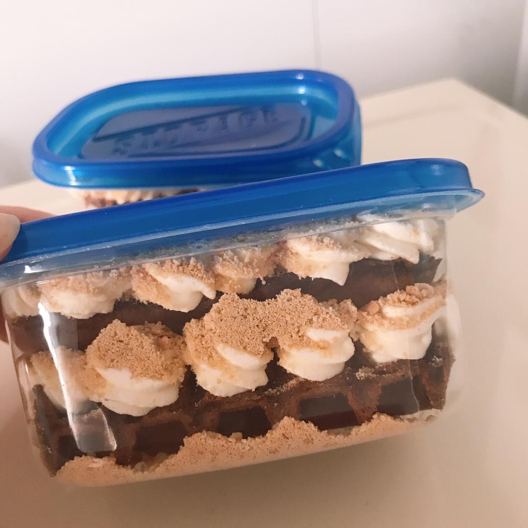 木糠华夫盒子蛋糕