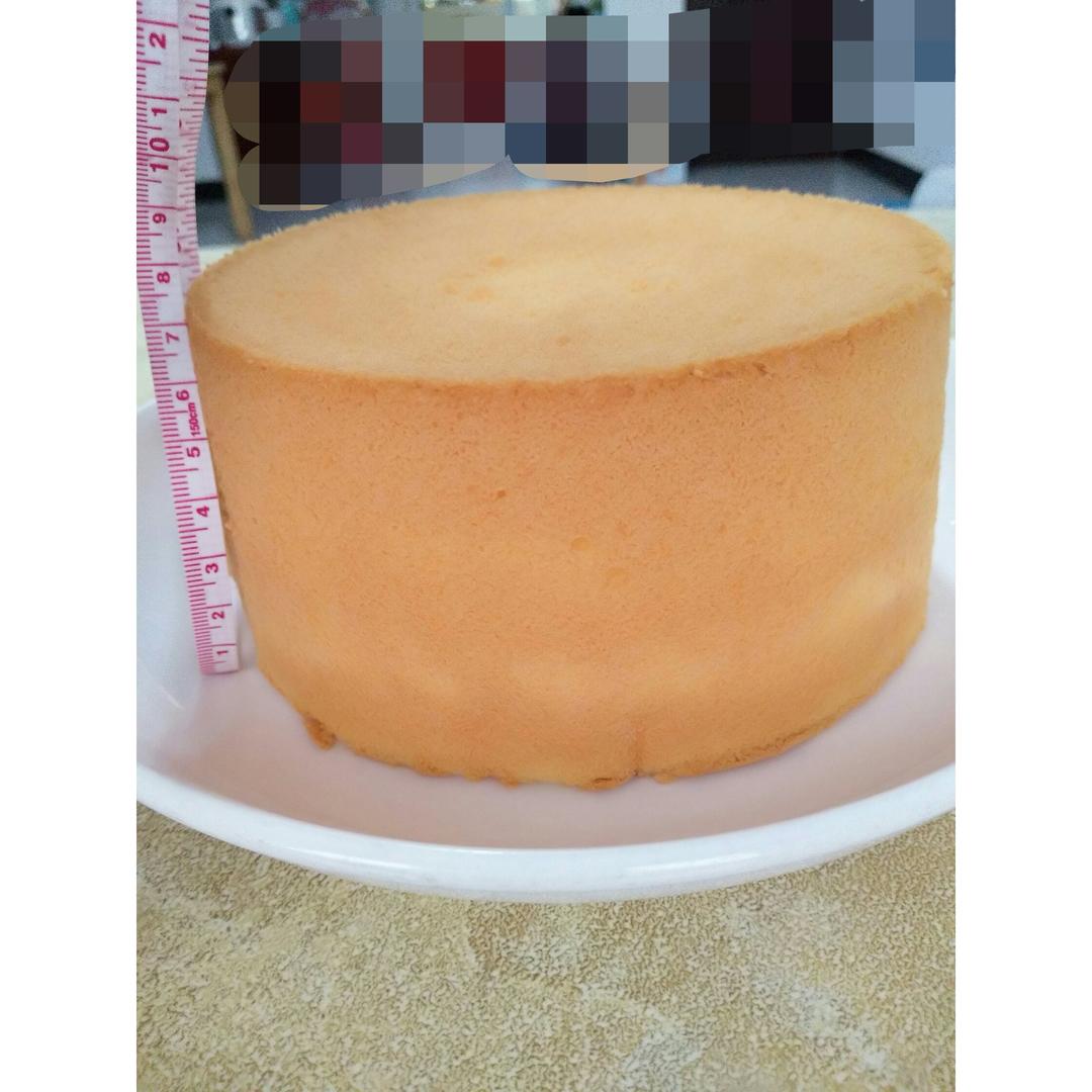 超简单完美戚风蛋糕（6寸2蛋）附打发、翻拌、脱模视频