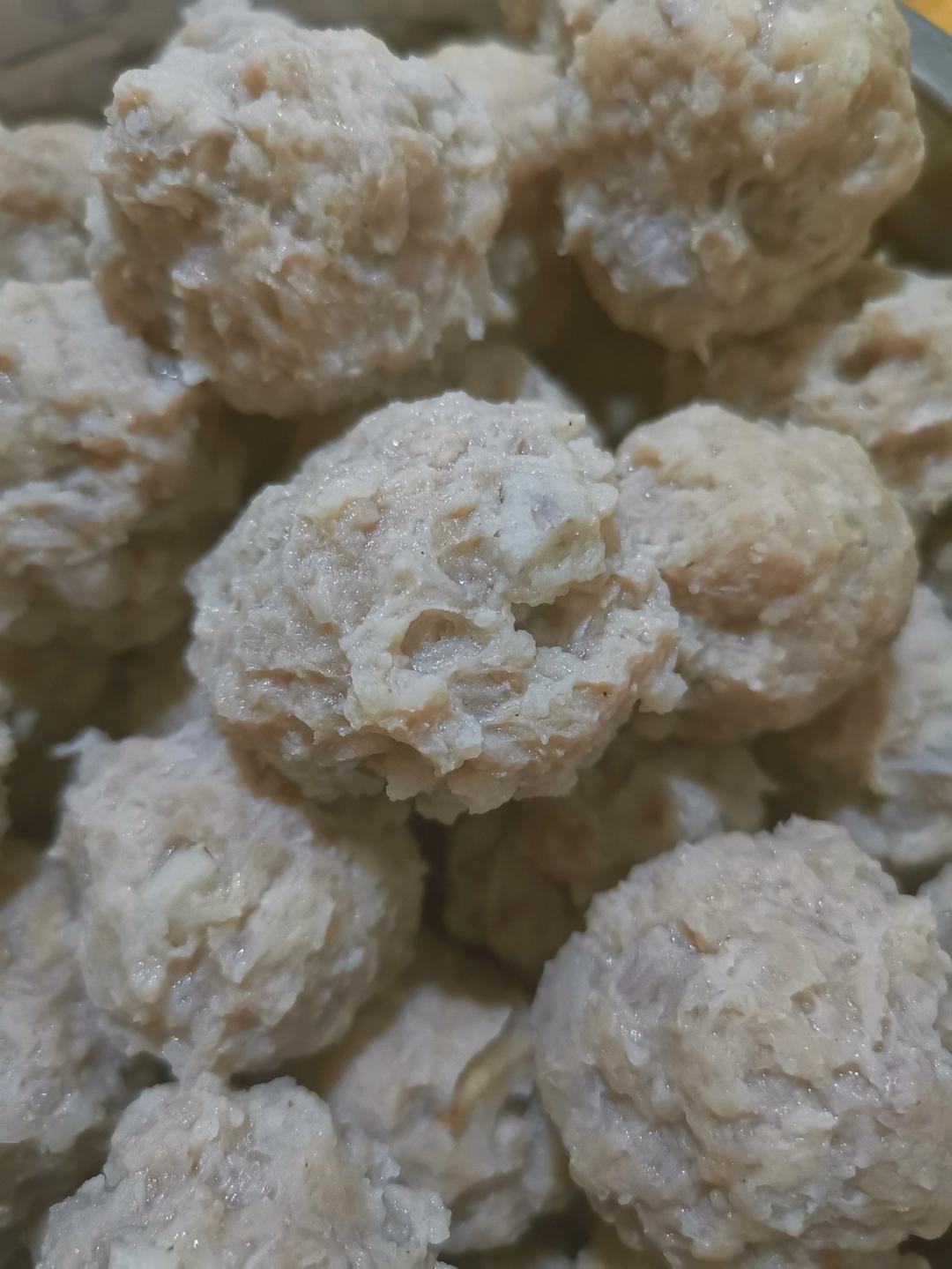 一次成功的猪肉丸