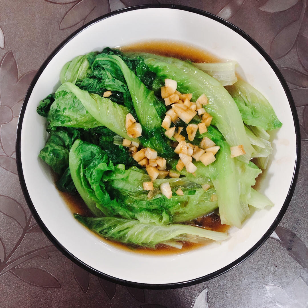 【菜鸟食记1】4步做好脆口蚝油生菜