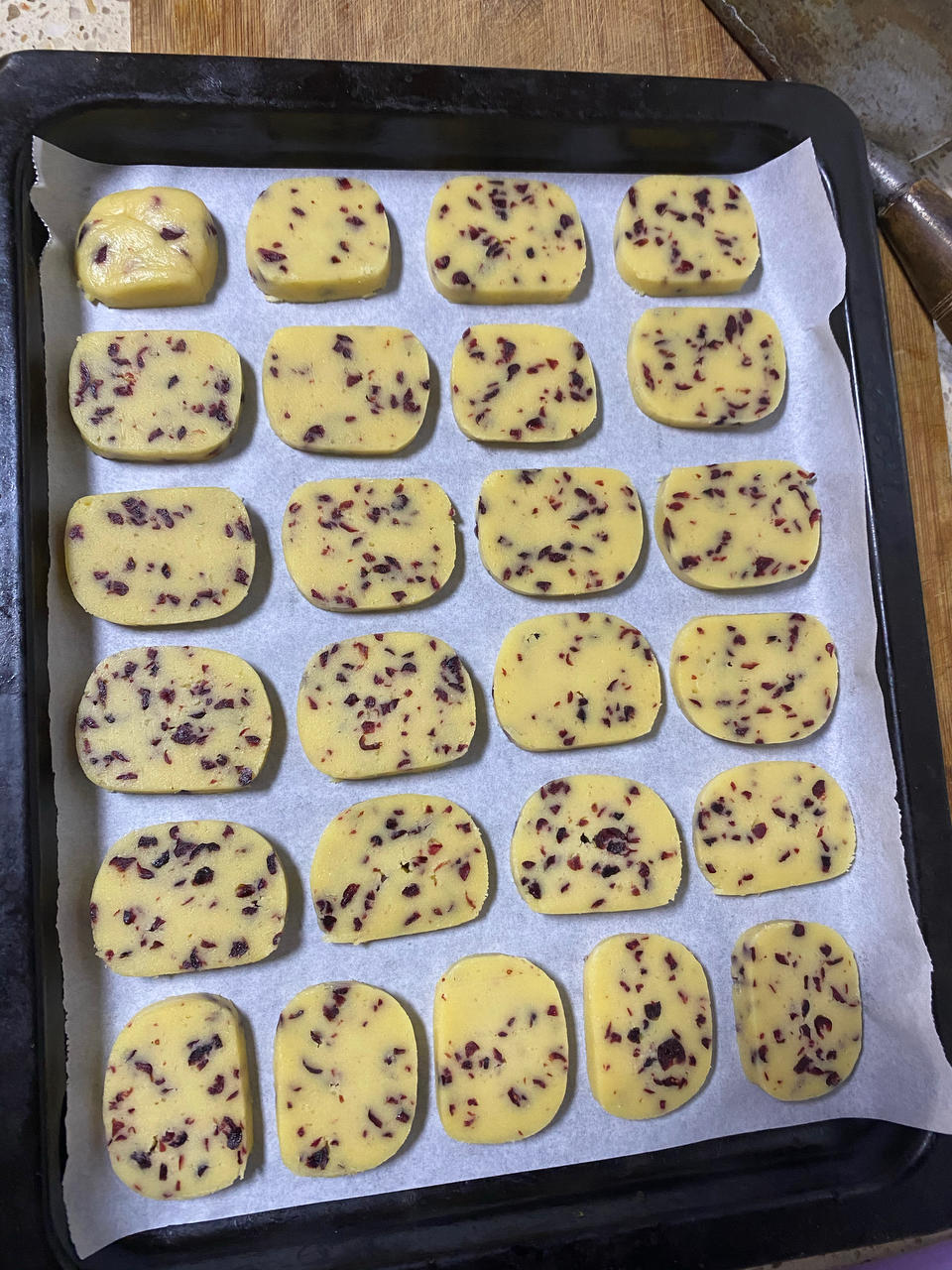 低糖少油版蔓越莓饼干