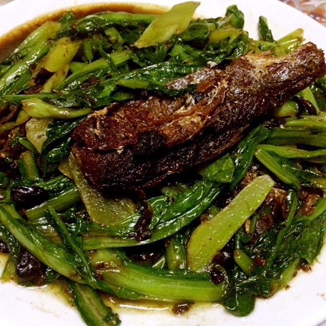 豆豉鲮鱼油麦菜