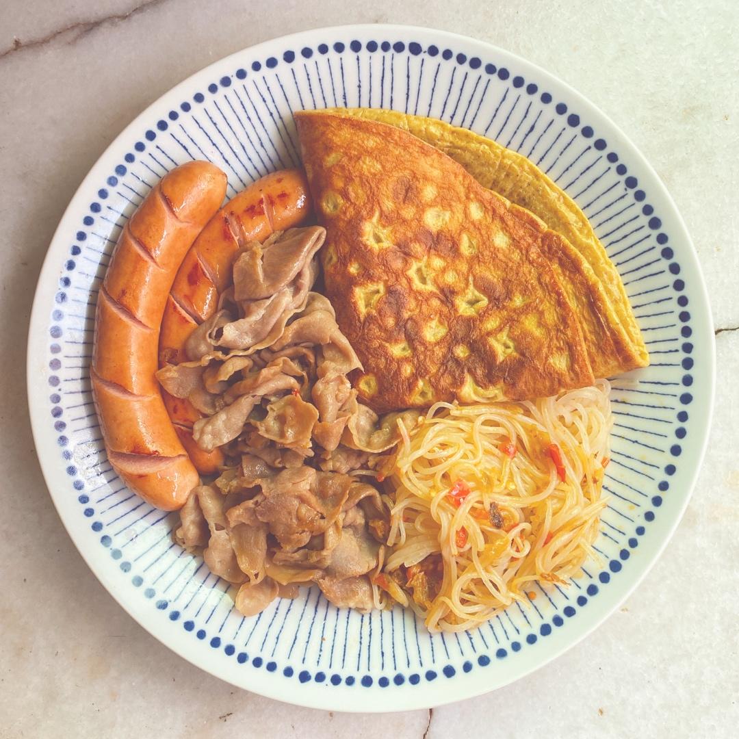 肉桂鸡蛋饼快手煎饼丨低碳生酮无麸质蛋断egg fast pancakes