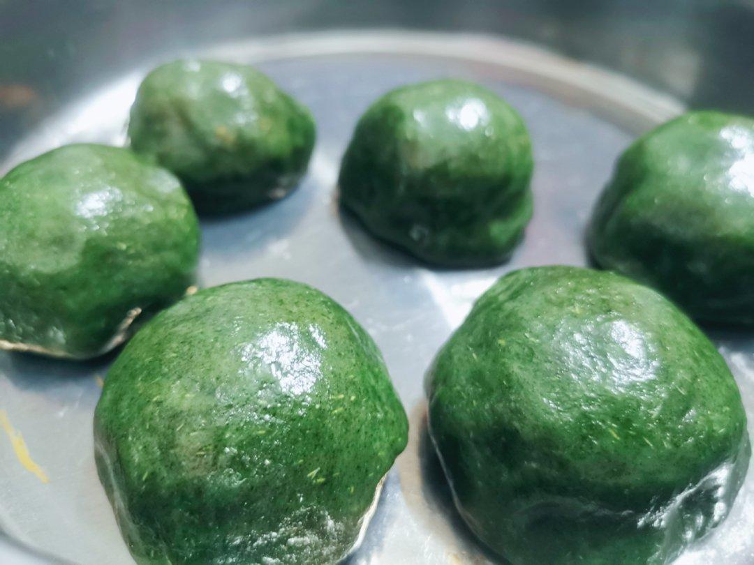 《Tinrry+》咸蛋黄肉松青团+红豆沙青团