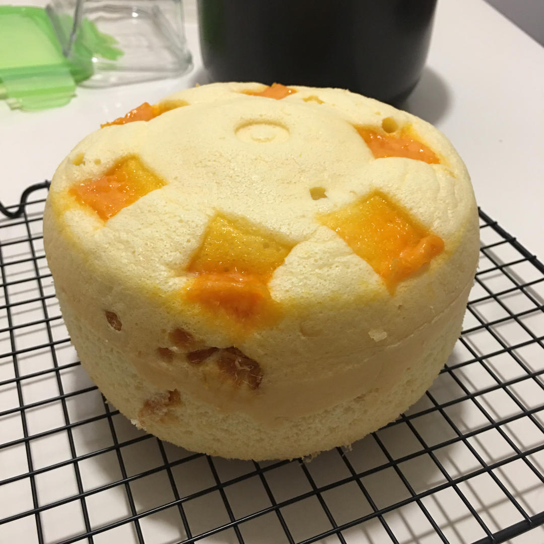 香葱肉松咸口戚风蛋糕