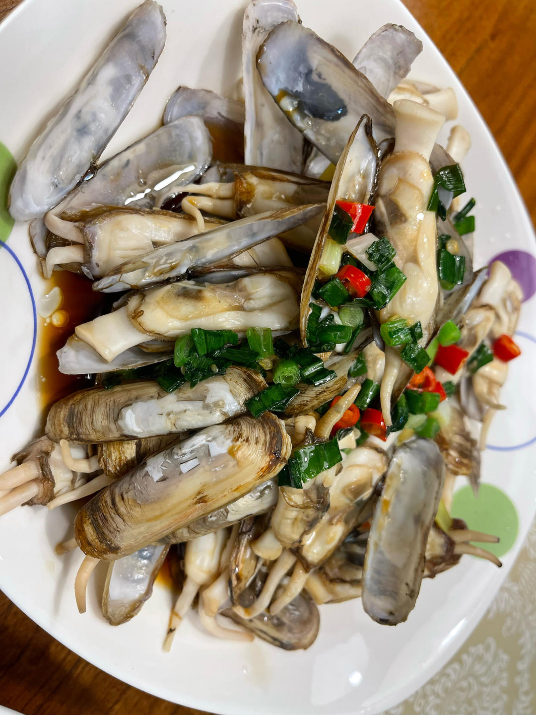 葱油蛏子
