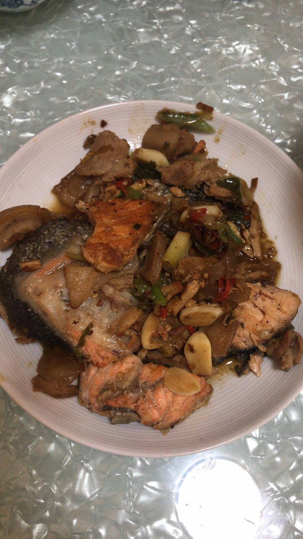 超下饭的姜葱三文鱼