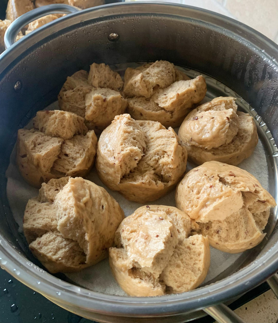 妥妥的红糖开花馒头