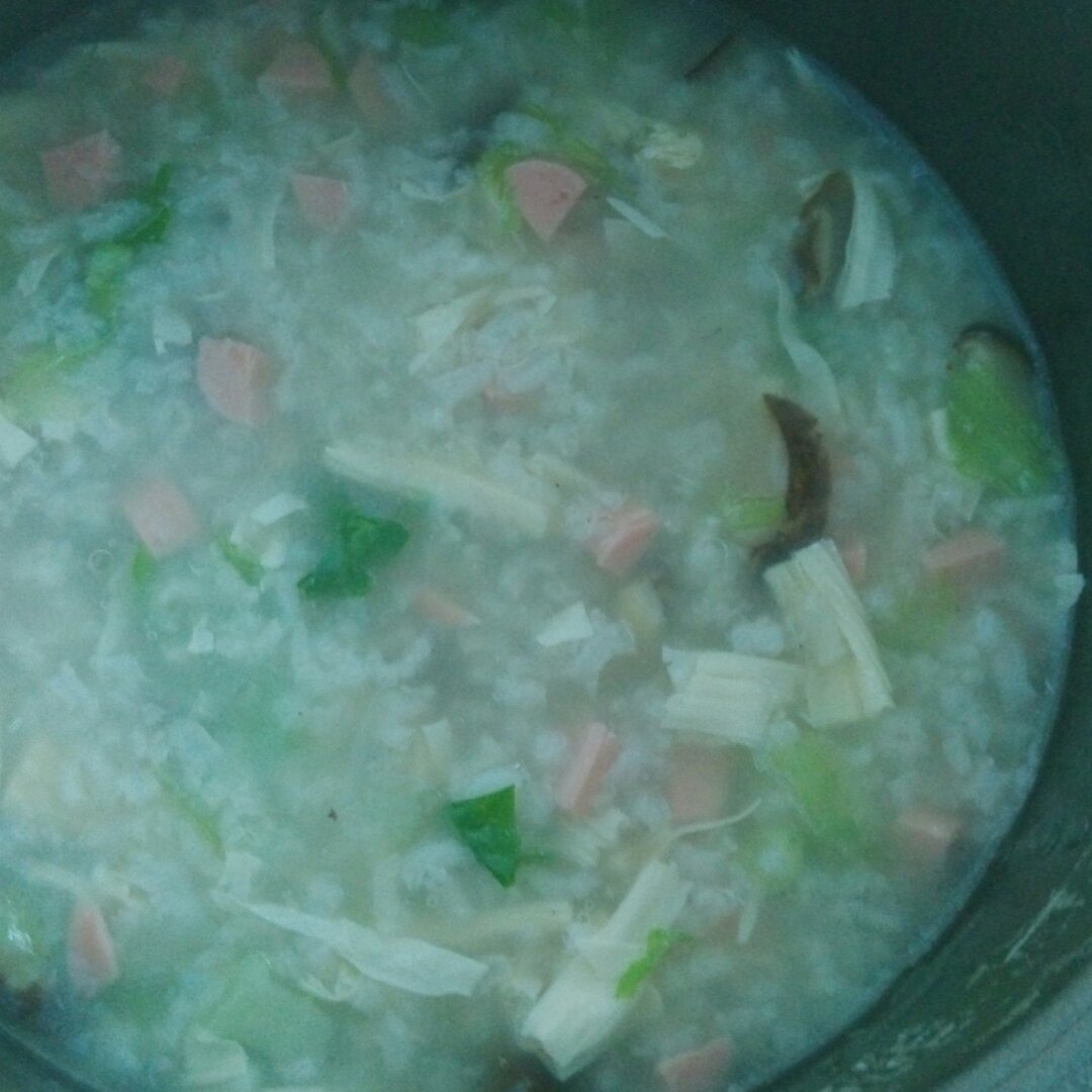 香菇青菜粥