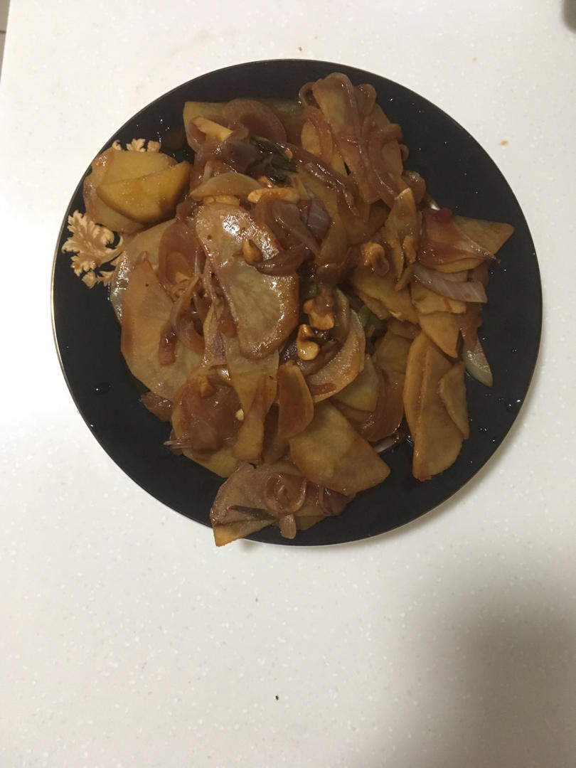 洋葱炒土豆