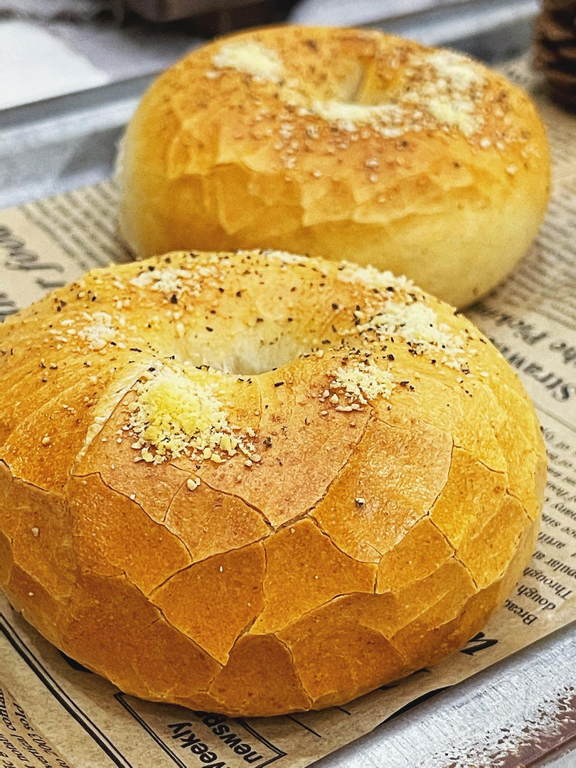 黑椒火腿奶酪贝果【北鼎烤箱食谱】