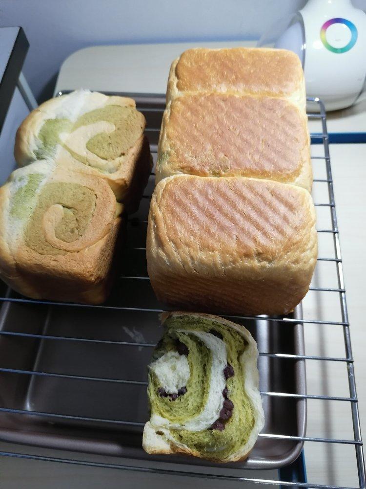 最正宗的日式抹茶红豆吐司