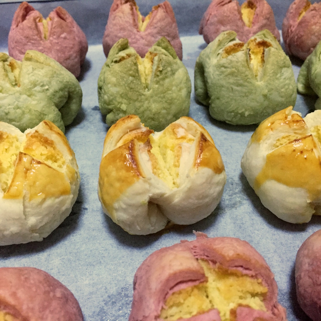 花开富贵之四种口味的椰蓉开口酥