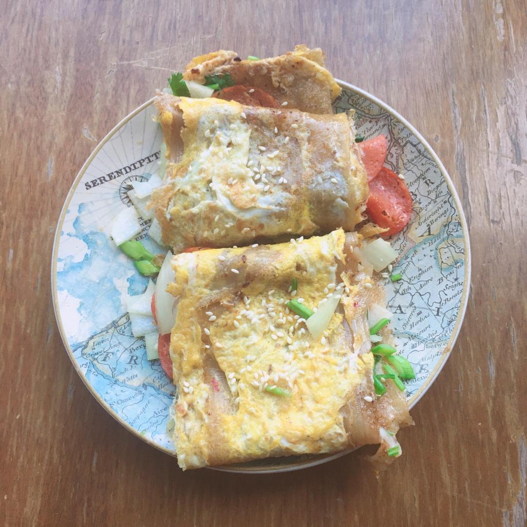 超级美味的东北烤冷面➕自制万能酱料【酱料是关键】