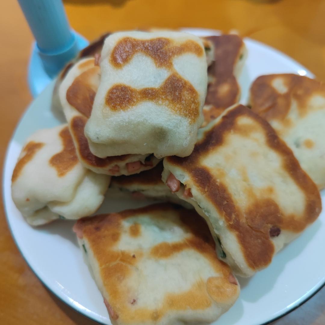 葱花火腿饼