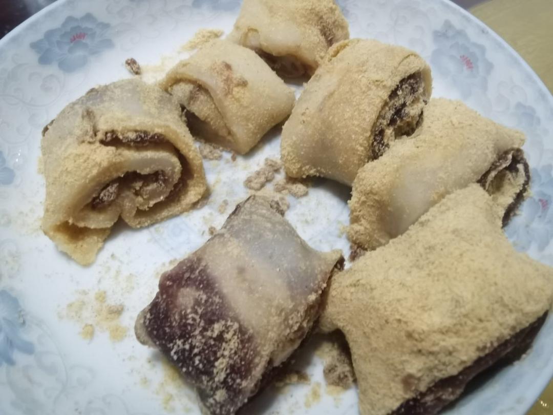 此配方做出的驴打滚无比软糯，放一天还是软的