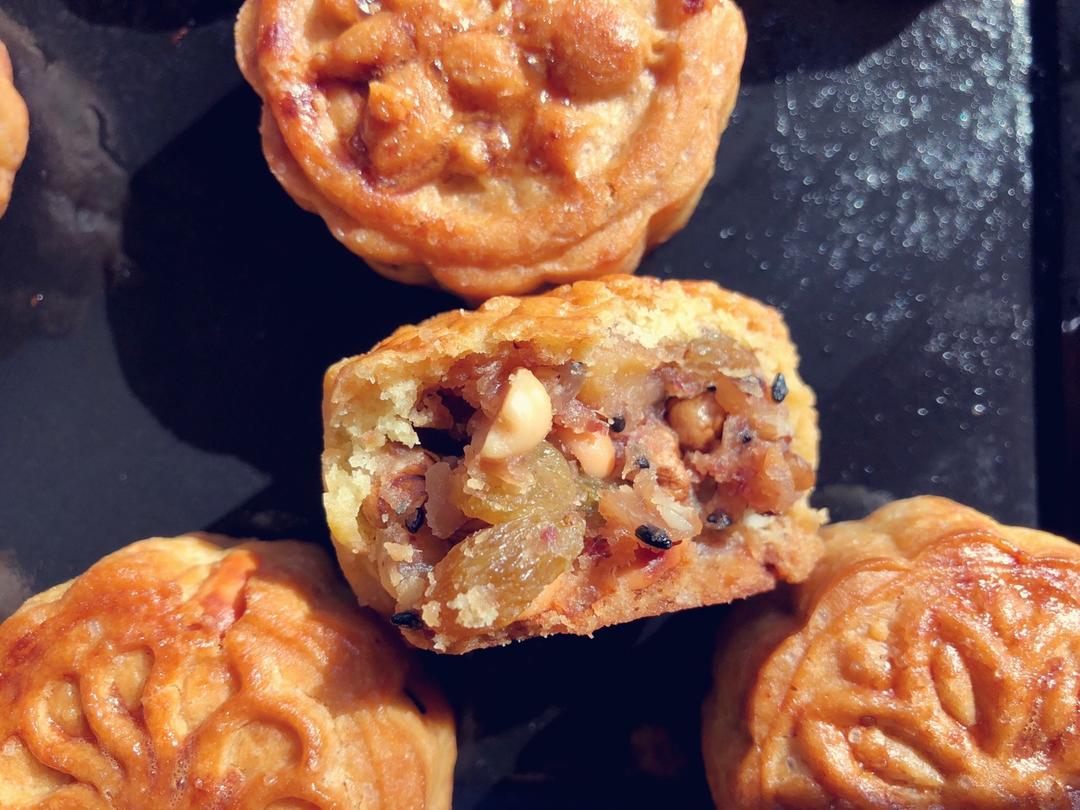 五仁月饼～不用转化糖浆的版本