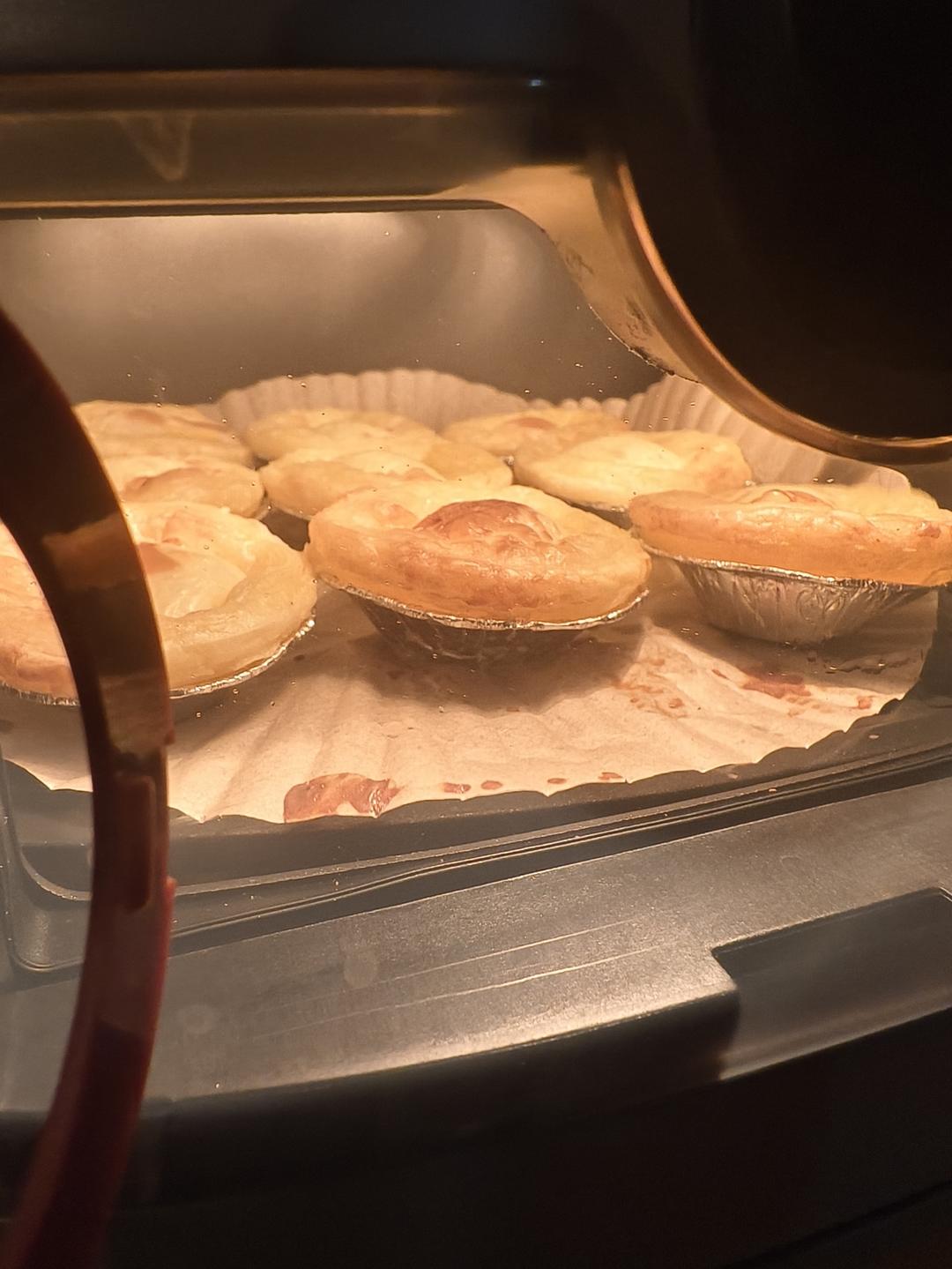 空气炸锅版全蛋葡式蛋挞『秒杀KFC』悠伴空气炸锅