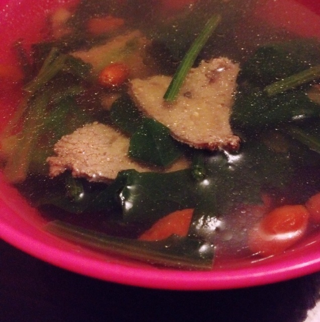 菠菜猪肝汤